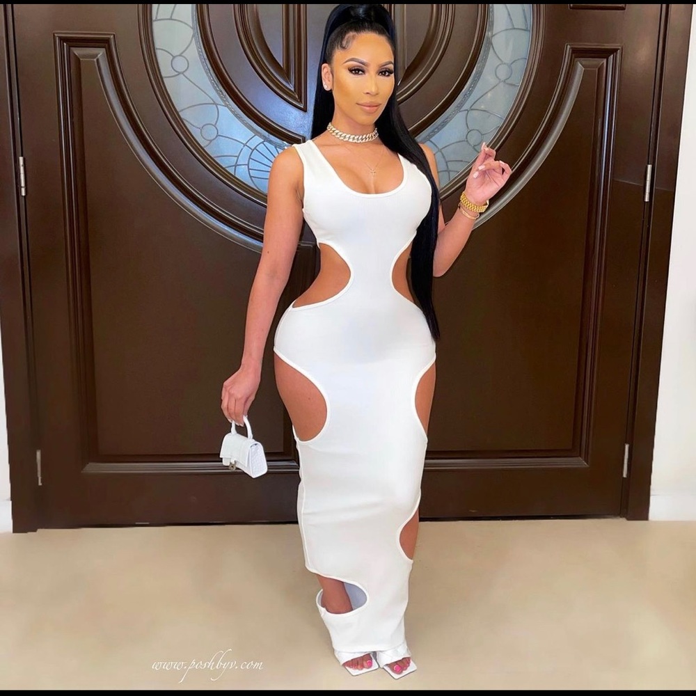Off white maxi dress